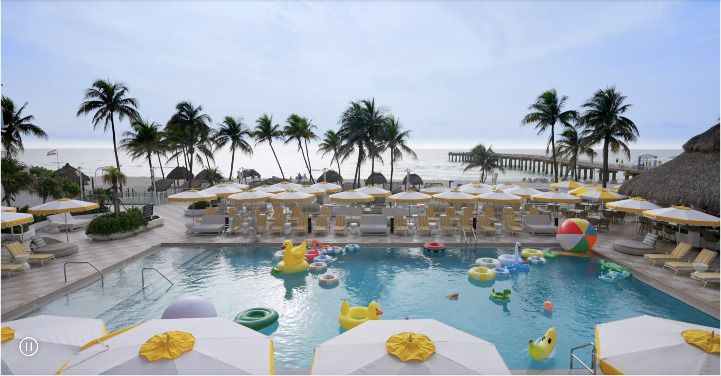 Pool with floaties